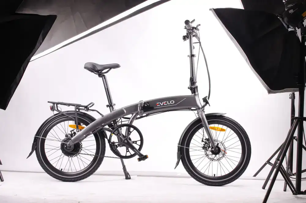 Sleek electric commuter bike against a clean wall