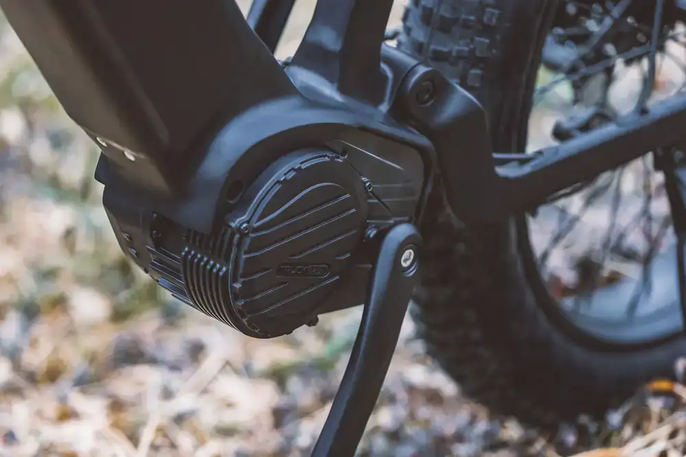 Electric bike motor and pedal detail